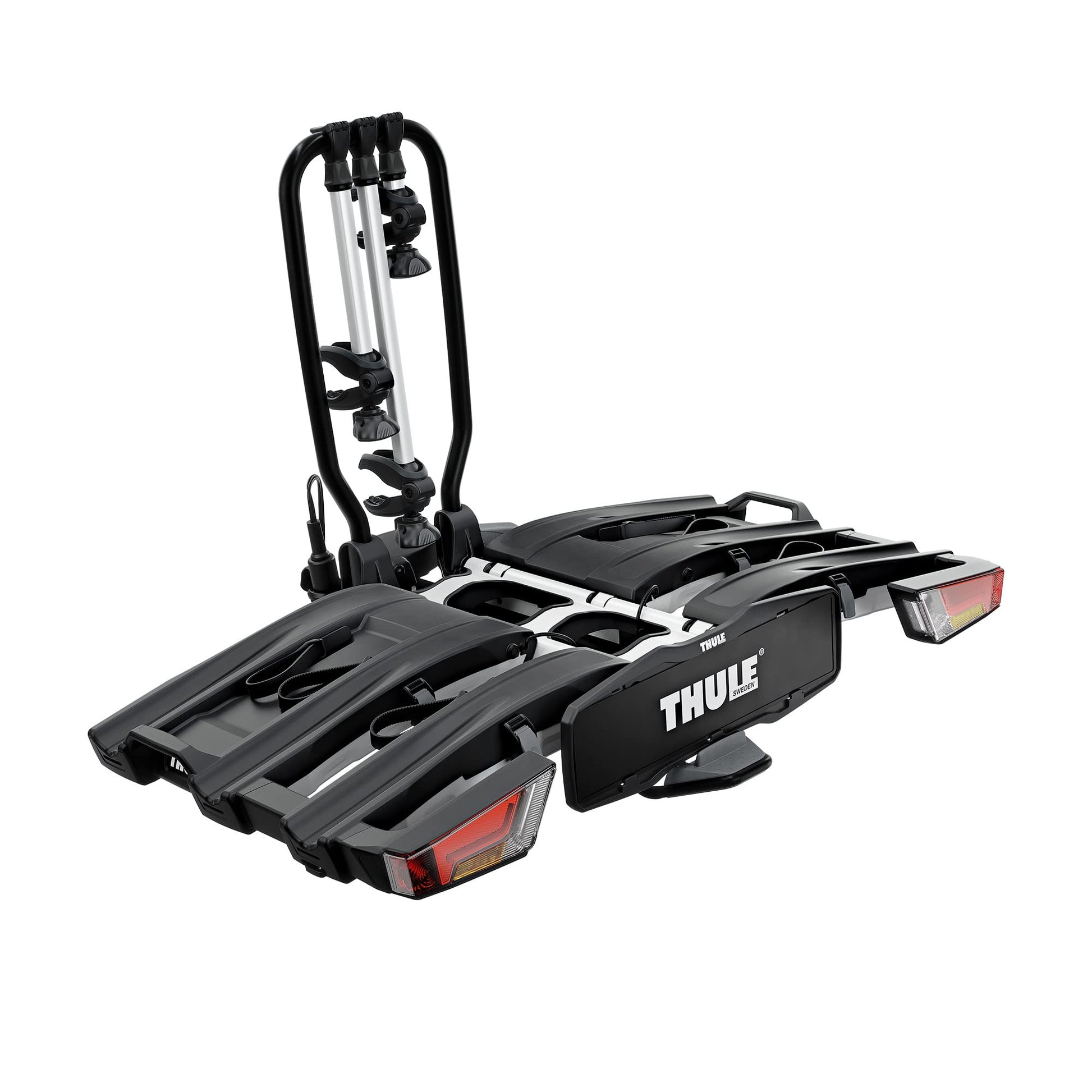 Thule Fahrradträger für Anhängerkupplung – Max. 2 Fahrräder, Klappbar, Für E-Bikes, 60 kg, Robustes Aluminium-Design