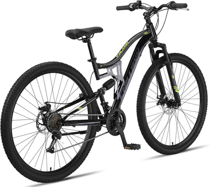 Chillaxx Bike Falcon Premium Mountainbike in 24,26,27.5 und 29 Zoll - Fahrrad für Jungen, Mädchen, Damen und Herren - Scheibenbremse- 21 Gang-Schaltung - Vollfederung