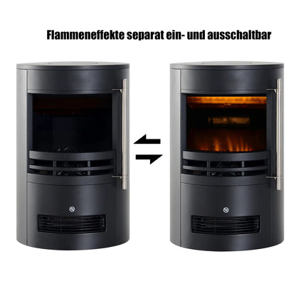 HOMCOM Elektrokamin mit Flammeneffekt und 2 Heizstufen