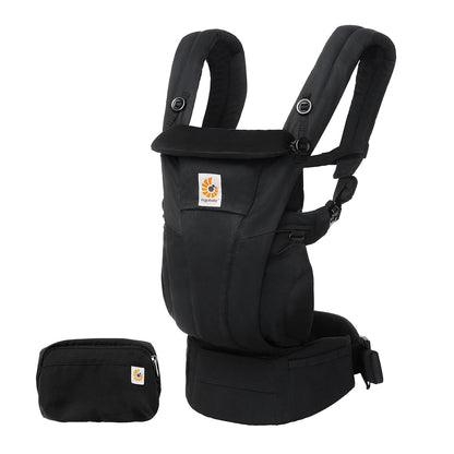 Ergobaby Omni Breeze Babytrage für Neugeborene ab Geburt bis 20kg, 4 Positionen SoftFlex Mesh Ergonomische Babybauchtrage Rückentrage Baby-Tragetasche, Natural Beige
