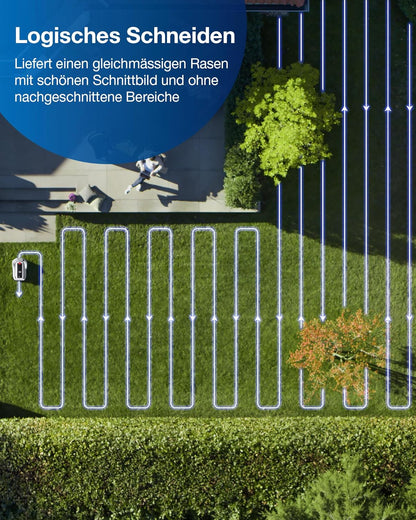 ECOVACS GOAT G1-800 Mhroboter ohne Begrenzungskabel 8003¡, Rasenmher Roboter mit TrueMapping-Multifusionslokalisierung, Hindernisvermeidung, 16-Zonen-Management, 45% Steigung, Videomanager