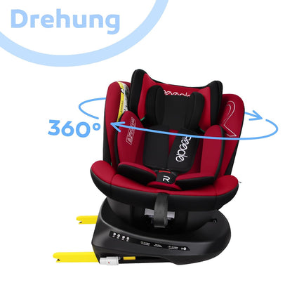 Reecle 360 Drehbar i-Size Kindersitz mit ISOFIX 40-150 cm (0-36 kg) Reboarder, ab Geburt -12 Jahre, ECE R129
