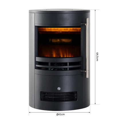 HOMCOM Elektrokamin mit Flammeneffekt und 2 Heizstufen