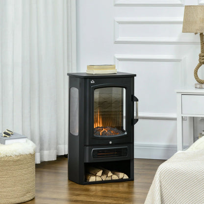HOMCOM Elektrokamin LED-Flammeneffekt 2 Heizstufen Überhitzungsschutz